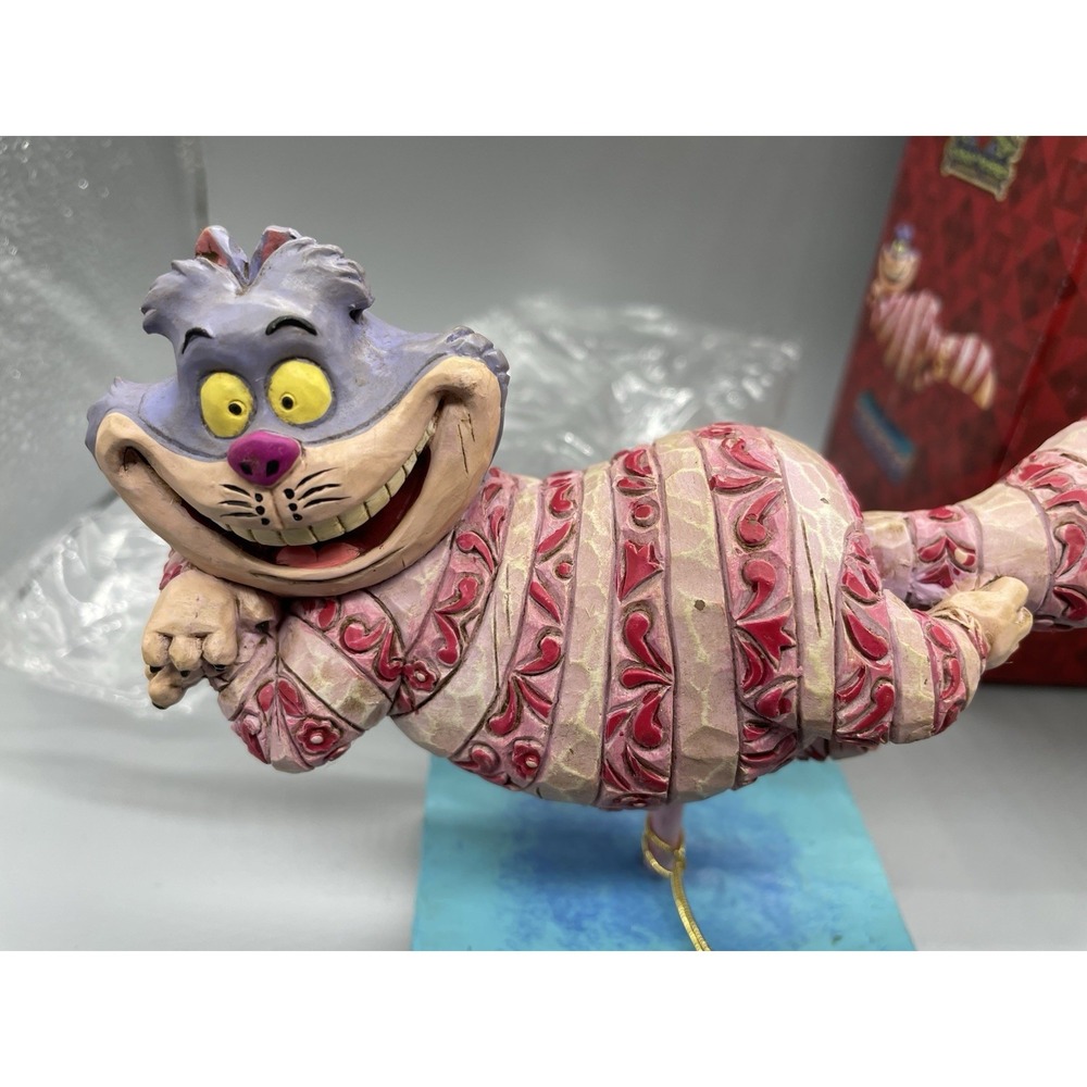 Jim Shore Disney Alice In Wonderland Grinning Cheshire Cat 4007211 with Box